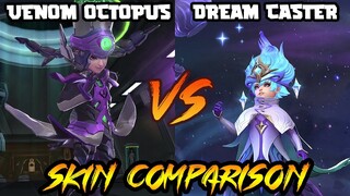 HARLEY DREAM CASTER COLLECTOR EPIC SKIN EFFECT VS. VENOM OCTOPUS SKIN - MLBB SKIN COMPARISON SERIES