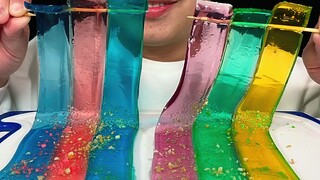 หากต้องการกิน Rainbow Jelly Bablets กับ Popping Candy ASMR!