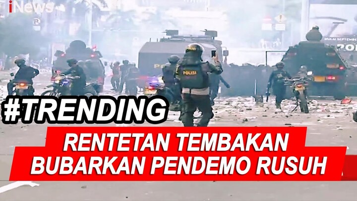 Rentetan Tembakan Warnai Pembubaran Massa yang Mulai Rusuh di Harmoni - Breaking iNews 08/10