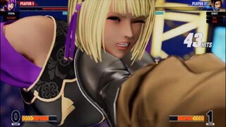 KOF15　チャンピオンvs拳皇　ギャルアテナに44HITクライマックスコンボ