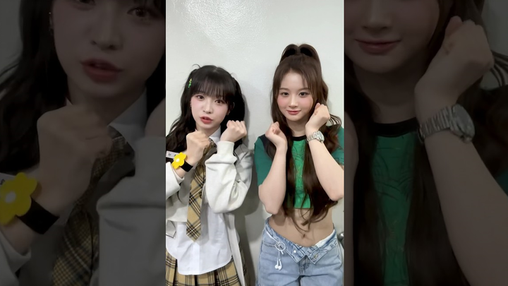 Đáng yêu gấp đôi! NMIXX Seolhee & Billlie Haruna #EUNOIA #heartbeat_challenge