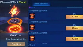 CLAIM YOUR FIRE CROWN EPIC RECALL | FREE EPIC SKIN EVENT LIGA LATAM | NOSTALGIA EVENT MOBILE LEGENDS