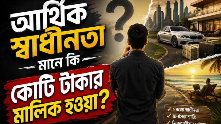 আর্থিক স্বাধীনতা মানে কি কোটি টাকার মালিক হওয়া?