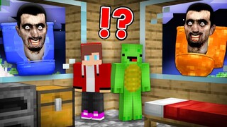 Scary Lava Water SKIBIDI TOILET vs JJ and Mikey is CHASING in Minecraft Challenge Maizen JJ & Mikey