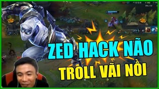 ThrowThi - ZED HACK NÃO TEAM ĐỊCH TROLL KHÔNG THỂ TẢ | ThrowThi Channel