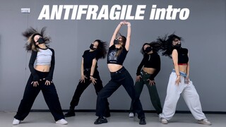 LE SSERAFIM mma stage version ANTIFRAGILE intro flip dance ห้องซ้อม