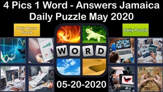 4 Pics 1 Word - Jamaica - 20 May 2020 - Daily Puzzle + Daily Bonus Puzzle - Answer - Walkthrough