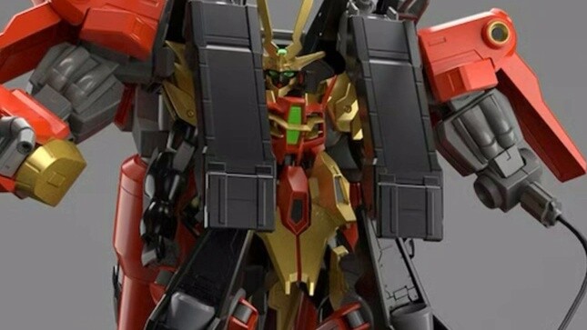 [The color scheme is similar to scrambled eggs with tomatoes] HG Typhon Gundam Chimerado fuses into 