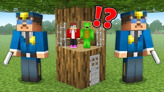 How JJ and Mikey Escaped From TREE PRISON in Minecraft? - Maizen