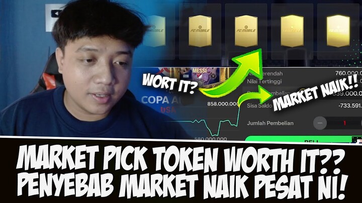 MARKET PICK TOKEN INI WORTH IT??! PENYEBAB MARKET / PASAR NAIK TERUS EVENT EURO 24 EASPORT FC MOBILE