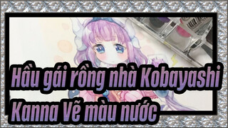 Ta không muốn nó gì và quăng Kanna cho ngươi / Vẽ màu nước | Hầu gái rồng nhà Kobayashi_3