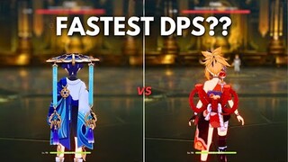 F2P :- Yoimiya vs Wanderer !! Who is the FASTEST DPS ? [ Genshin Impact ]