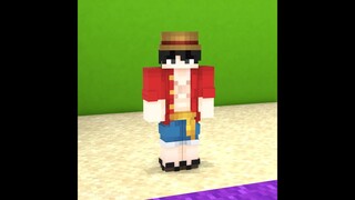When Luffy And The Old Man Play Squid Game Red Light Green Light | Minecraft Animation
