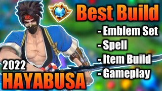 HAYABUSA BEST BUILD 2022 | TOP 1 GLOBAL HAYABUSA BUILD | HAYABUSA - MOBILE LEGENDS | MLBB