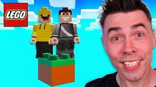 JEDEN BLOK LEGO w Minecraft z MOIM PRZYJACIELEM!
