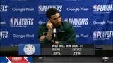 Jayson Tatum on Bucks: "They're a great team. They're all stars, but we weren't beaten."