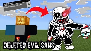 How to summon Deleted Evil Sans in Minecraft