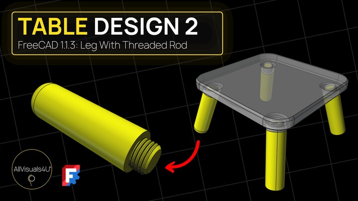 🔩 FreeCAD Part Design Tutorial - FreeCAD External Threads - FreeCAD Fasteners Workbench