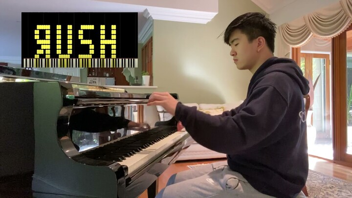 Rush E on a real piano but I play all the impossible parts