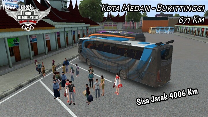 (Long Trip Journey) Mode Ngeblong, Menanjak Turunan, Hujan Sedang - BUSSID Part 2