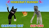 CARTOON CAT vs. SCP-096 in Minecraft Runner Game | WHO IS RUN FASTER | Minecraft Runner Game