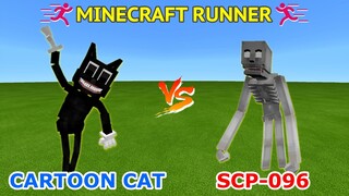 CARTOON CAT vs. SCP-096 in Minecraft Runner Game | WHO IS RUN FASTER | Minecraft Runner Game