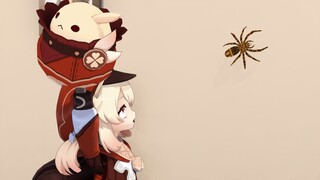 Klee found a spider!