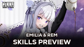 Akhirnya Karakter Collab Bagus? Emilia & Rem Skills Preview | Nikke x Re:Zero