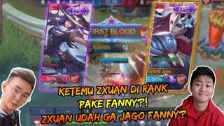 LANCELOT JEJE VS FANNY ZXUAN DI RANK! JANGAN KASIH TERBANG BRO WKWKWK - Mobile Legends