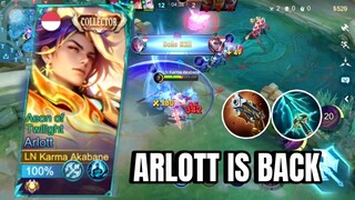 ARLOTT IS BACK