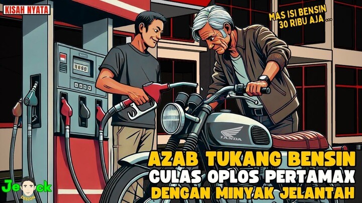 AZAB TUKANG BENSIN CULAS OPLOS PERTAMAX DENGAN MINYAK JELANTAH  SINETRON AZA