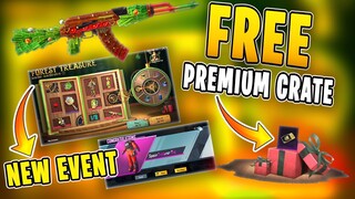 FREE PREMIUM CRATE | FOREST TREASURE SPIN | NEW EVENT PUBG MOBILE | HARDMANTRICKS