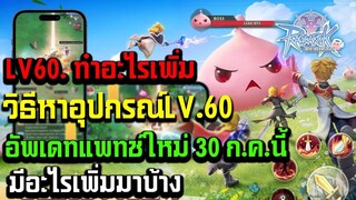 Ragnarok : Rebirth เลเวล60 ทำอะไรเพิ่ม วิธีหาอุปกรณ์เลเวล60 อัพแพทช์ 30 ก.ค. มีอะไรบ้าง