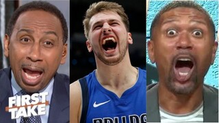 FIRST TAKE " SHUT UP JALEN! They played Luka Doncic" - Stephen A 'disgusted' Jazz def. Mavericks