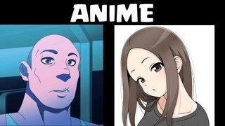 THE ROCK REACTING TO SUS ANIME IMAGES🗿_