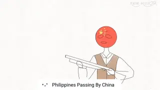 Philippines Passing By China Animated