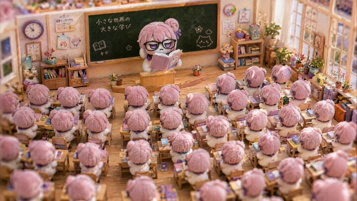 Doro babies from different eras, but in a miniature world