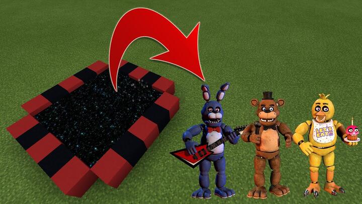HOW TO MAKE A PORTAL TO FNAF DIMENSION IN MINECRAFT PE