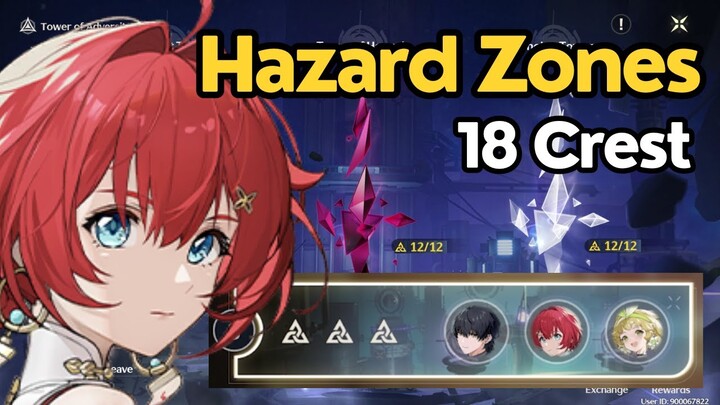Hazard Zones 18 Crest Gameplay and Line up [Wuthering Waves]