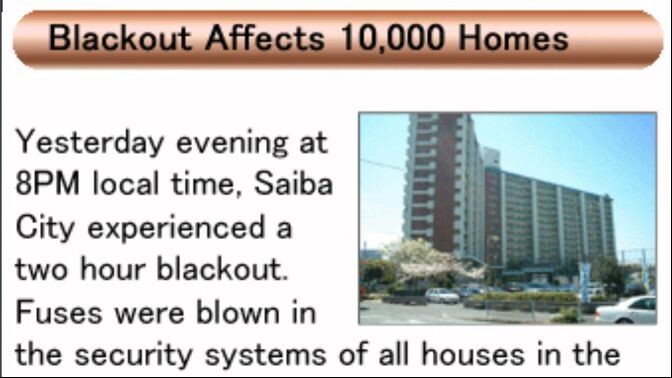 #dothack Narrated News: Blackout Affects 10,000 Homes (Vol.3)