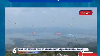 Ngeri! Detik-Detik Pilot Paralayang Terjatuh di Sumedang