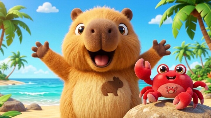 Capi en la Playa! - Cancion de Verano para Bailar | Canciones Infantiles | Abejita Zum Zum