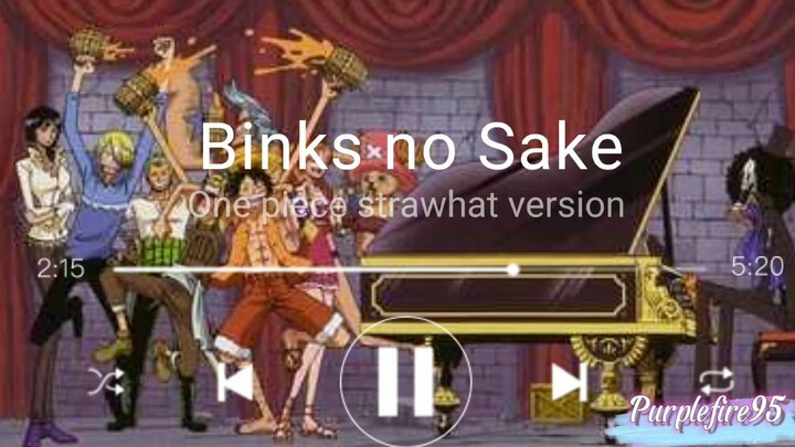 Binks no Sake (one piece)  lirik , Lagu Bajak laut