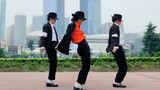 【迈克尔杰克逊的影子】在街头模仿迈克尔杰克逊跳舞，路人会是什么反应？真的是太逊了！