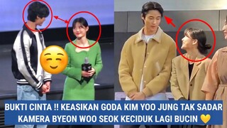 BUKTI CINTA !! KEASIKAN GODA KIM YOO JUNG TAK SADAR KAMERA BYEON WOO SEOK KECIDUK LAGI BUCIN 💛