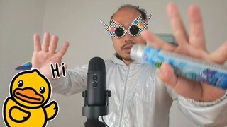 ASMR Finger Licking Blueberry Candy Foam🫐🍬 ~ Mouth Sounds