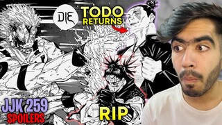 Sukuna Killed HIM :( | Todo RETURNS !!! | JJK Ch - 259 *SPOILERS*