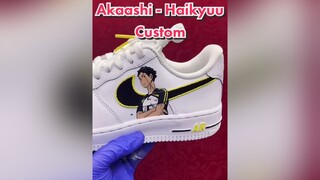 I’m in LOVE with the way these came out fyp anime haikyuu akaashi customsneakers