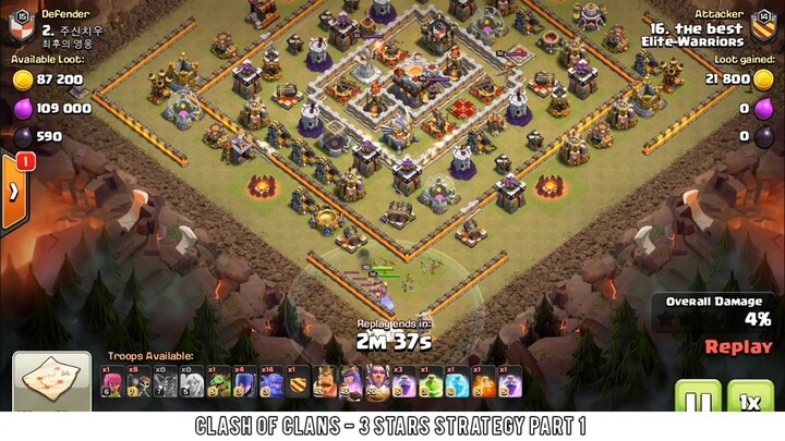 3 Stars Attack Strategy Part 1 | Clash of Clan
