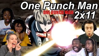 One Punch Man 2x11 Reactions | Great Anime Reactors!!! | 【ワンパンマン】【海外の反応】